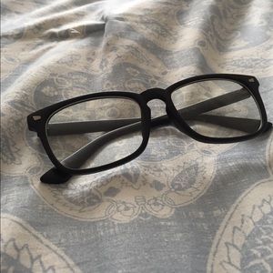 fake stylish glasses.